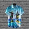 Batman Joker Surfing Short Sleeve Hawaiian Shirt