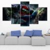 Batman Vs Superman 5 - Dc 5 Panel Canvas Art Wall Decor