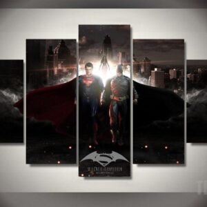 Batman Vs Superman - Dc 5 Panel Canvas Art Wall Decor