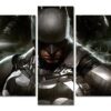 Batman - Batmobile - Dc 5 Panel Canvas Art Wall Decor