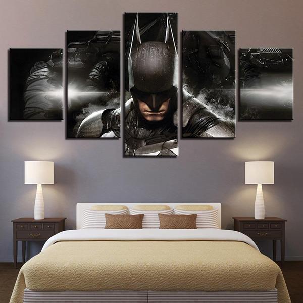 Batman’s Face DC - 5 Panel Canvas Art Wall Decor Batman’s Face DC - 5 Panel Canvas Art Wall Decor