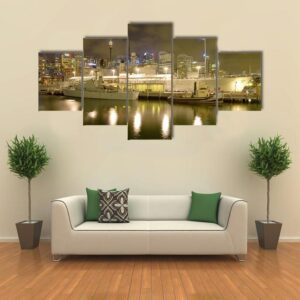 Battleship Hmas Vampire - Automative 5 Panel Canvas Art Wall Decor
