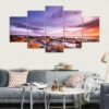 Bay Of Fires Tasmania - Nature 5 Panel Canvas Art Wall Decor