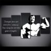 Be Strong Quote - Abstract 5 Panel Canvas Art Wall Decor