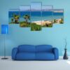 Beach And Coastline Of Cabo San Lucas - Nature 5 Panel Canvas Art Wall Decor
