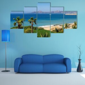 Beach And Coastline Of Cabo San Lucas - Nature 5 Panel Canvas Art Wall Decor