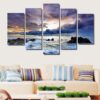 Beach And Life - Nature 5 Panel Canvas Art Wall Decor