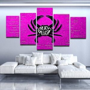 Beach Please - Abstract 5 Panel Canvas Art Wall Decor