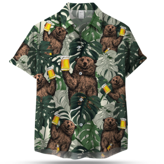 Bear Beer Hawaiian Shirt Bear Beer Hawaiian Shirt