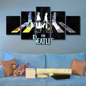 Beatles - Music 5 Panel Canvas Art Wall Decor