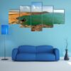 Beautiful Dry Desoloate Coastline In La Guajira - Nature 5 Panel Canvas Art Wall Decor