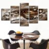 Beautiful Exquisite Diamond Diamonds - Abstract 5 Panel Canvas Art Wall Decor