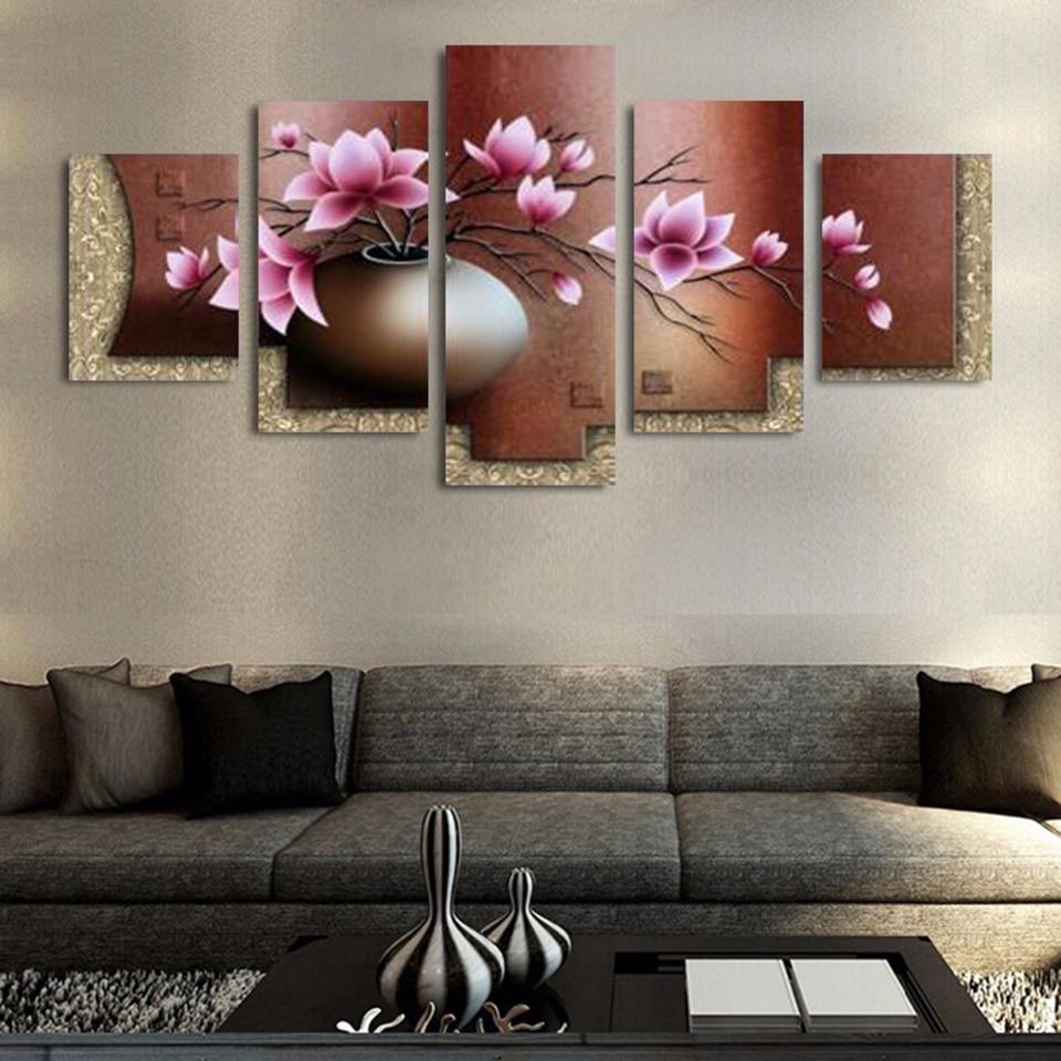 Beautiful Flower 20 - Nature 5 Panel Canvas Art Wall Decor Beautiful Flower 20 - Nature 5 Panel Canvas Art Wall Decor
