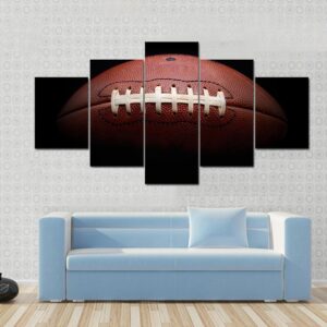 Beautiful Football - Sport 5 Panel Canvas Art Wall Decor
