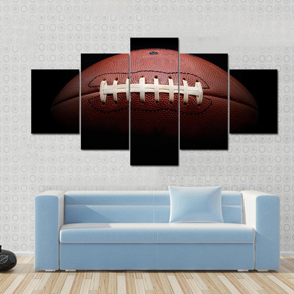 Beautiful Football - Sport 5 Panel Canvas Art Wall Decor Beautiful Football - Sport 5 Panel Canvas Art Wall Decor