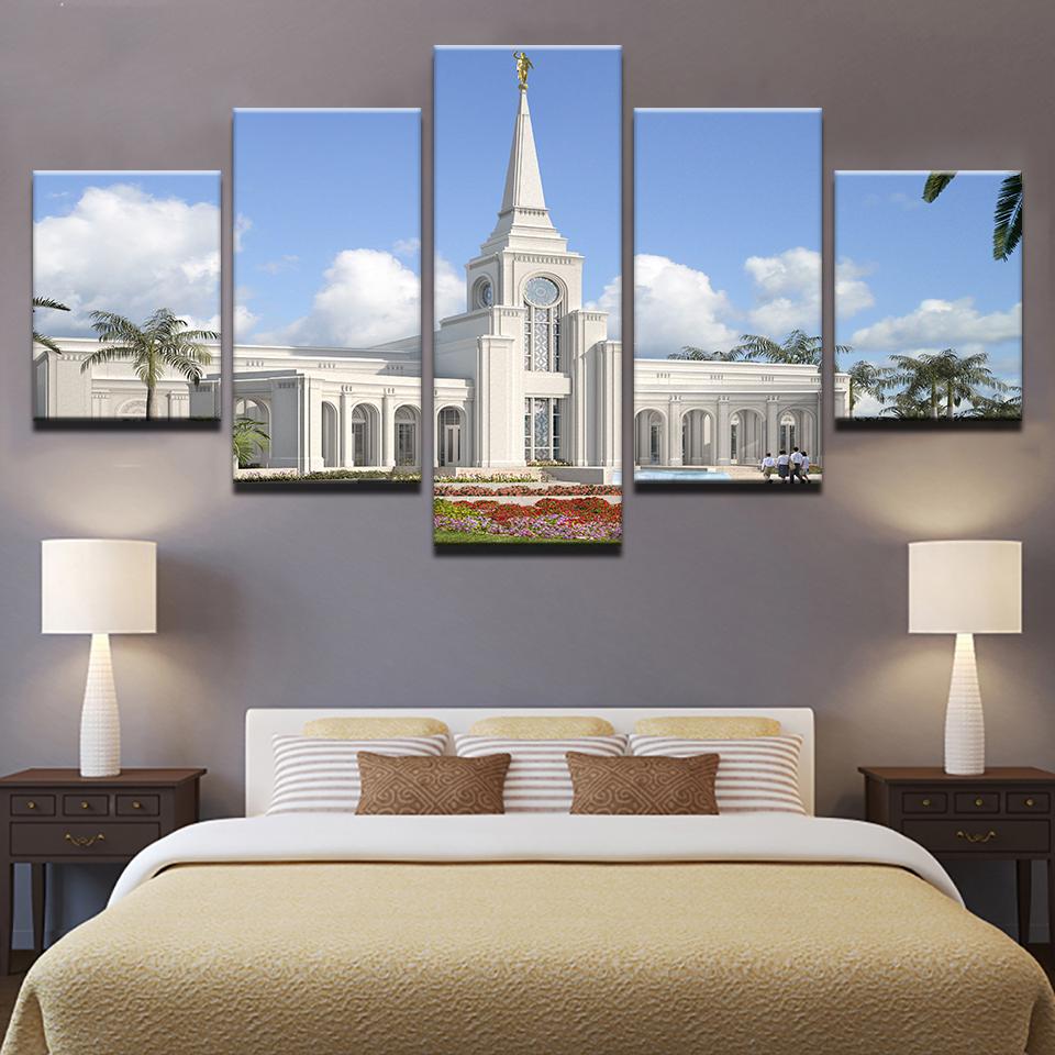 Beautiful Fort - Nature 5 Panel Canvas Art Wall Decor Beautiful Fort - Nature 5 Panel Canvas Art Wall Decor