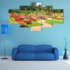 Beautiful Garden In The Northern Of Thailand - Nature 5 Panel Canvas Art Wall Decor
