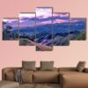 Beautiful High Mountains View In Thailand - Nature 5 Panel Canvas Art Wall Decor