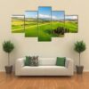 Beautiful Italian Cypresses - Nature 5 Panel Canvas Art Wall Decor