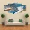 Beautiful Lake And Mountain In Norway - Nature 5 Panel Canvas Art Wall Decor