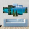 Beautiful Lake Tahoe - Nature 5 Panel Canvas Art Wall Decor