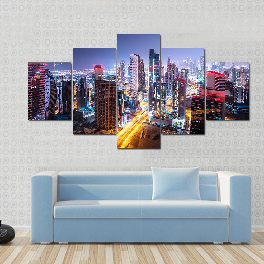 Beautiful Night Cityscape Of Dubai Beautiful Night Cityscape Of Dubai