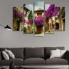 Beautiful Old Town Of Provence - Nature 5 Panel Canvas Art Wall Decor