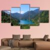 Beautiful Panorama Of Lake Riza - Nature 5 Panel Canvas Art Wall Decor