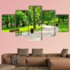 Beautiful Park In Scotland - Nature 5 Panel Canvas Art Wall Decor
