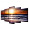 Beautiful Sunset On Beach Ocean