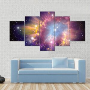 Beautiful Supernova Explosion 1 - Space 5 Panel Canvas Art Wall Decor