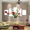 Beautiful Tulips Flower - Nature 5 Panel Canvas Art Wall Decor