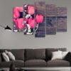 Beautiful Tulips - Nature 5 Panel Canvas Art Wall Decor
