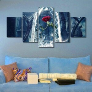 Beauty and the beast 03 - Movie 5 Panel Canvas Art Wall Decor