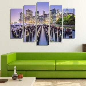 Bedroom - Nature 5 Panel Canvas Art Wall Decor