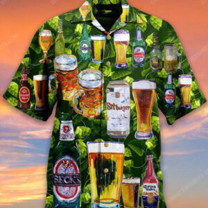 Beer Cheering For Party Bar Summer Vacation Hawaiian Shirt