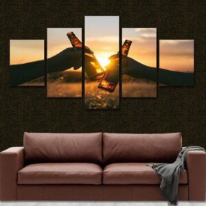Beer Cheers Canvas Set