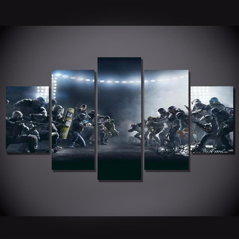 Before The Battle Tom Clancy’s Rainbow Six Siege Gaming - 5 Panel Canvas Art Wall Decor Before The Battle Tom Clancy’s Rainbow Six Siege Gaming - 5 Panel Canvas Art Wall Decor