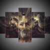 Behemoth #1 - Abstract 5 Panel Canvas Art Wall Decor