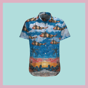 Belgian Air Force Westland Sea King Mk48 Hawaiian Shirt