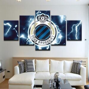 Belgium Club Brugge Kv Club - Sport 5 Panel Canvas Art Wall Decor