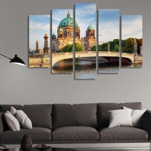 Berlin Cathedral - Nature 5 Panel Canvas Art Wall Decor