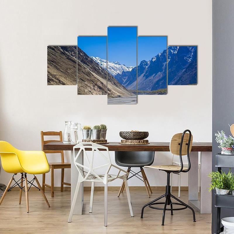 Beuatiful Landscape Karakorum Mountains In Pakistan - Nature 5 Panel Canvas Art Wall Decor Beuatiful Landscape Karakorum Mountains In Pakistan - Nature 5 Panel Canvas Art Wall Decor