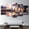 Bicycle Sunshine Cycling Modular - Sport 5 Panel Canvas Art Wall Decor