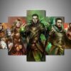 Big Bang Theories - Movie 5 Panel Canvas Art Wall Decor