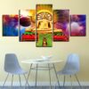 Big Buddha Wat Phra Yai - Religion 5 Panel Canvas Art Wall Decor