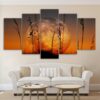 Big Moon - Nature 5 Panel Canvas Art Wall Decor