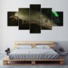Big Muskie 01 - Fishing 5 Panel Canvas Art Wall Decor