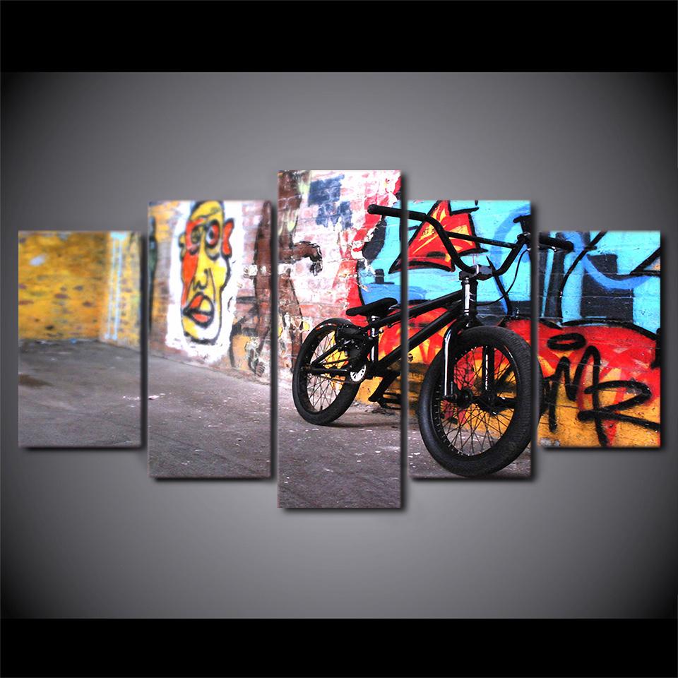 Bike - Automative 5 Panel Canvas Art Wall Decor Bike - Automative 5 Panel Canvas Art Wall Decor