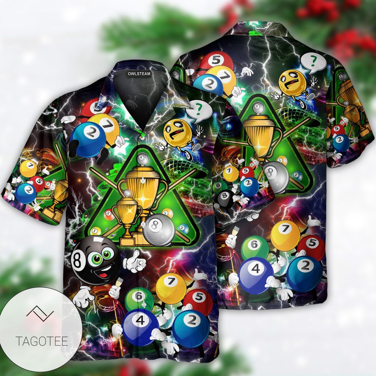 Billiard Lover Merry Christmas Hawaiian Shirt Billiard Lover Merry Christmas Hawaiian Shirt